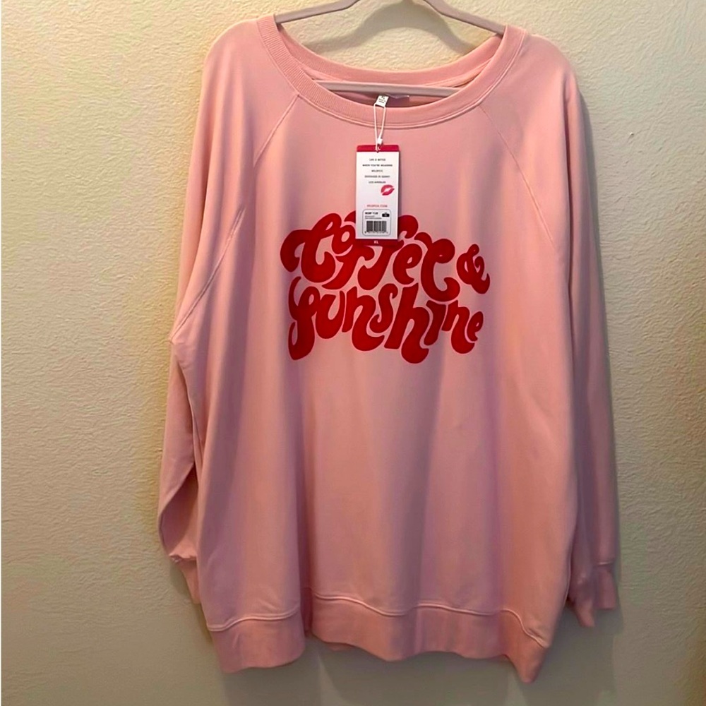 WILD FOX COFFEE AND SUNSHINE PULLOVER…STORE RETURN